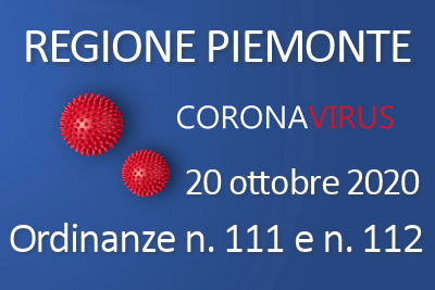 Ordinanze del Presidente della Regione Piemonte per contenimento della pandemia